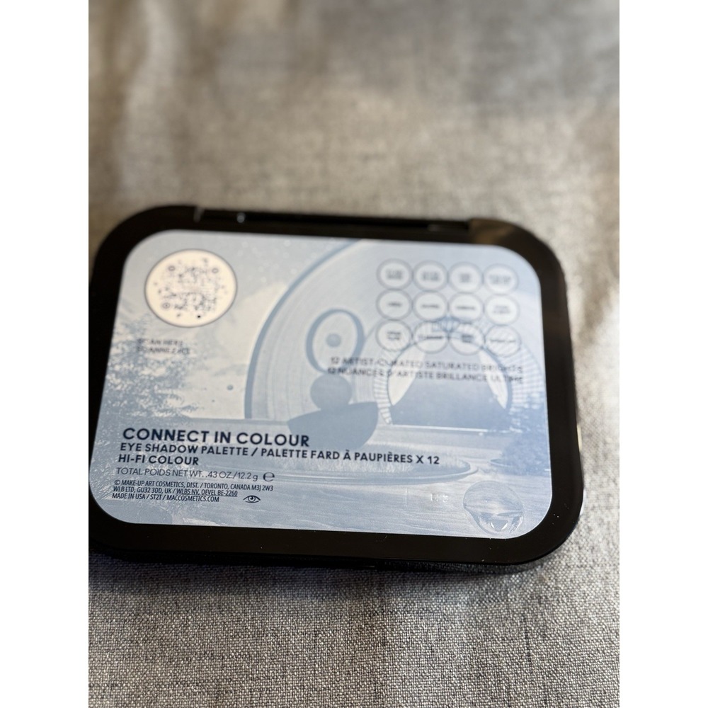 MAC CONNECT IN COLOR EYE SHADOW PALETTE 12 SHADES VIBRANT HI-FI COLOR New in Box - Picture 3 of 8